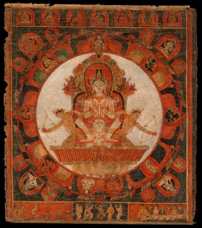 Mandala of Chandra, God of the Moon by Unbekannt Unbekannt